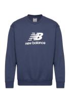 Sport Essentials French Terry Logo Crew Sport Sweatshirts & Hoodies Sweatshirts Navy New Balance