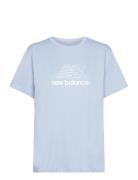 Nb Sport Jersey Graphic T-Shirt Sport T-shirts & Tops Short-sleeved Blue New Balance