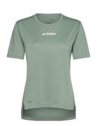 Terrex Multi T-Shirt Sport T-shirts & Tops Short-sleeved Green Adidas Terrex