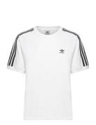 3 Stripe Tee Sport T-shirts & Tops Short-sleeved White Adidas Originals