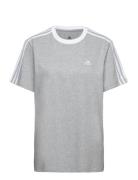 Essentials 3-Stripes T-Shirt Sport T-shirts & Tops Short-sleeved Grey Adidas Sportswear