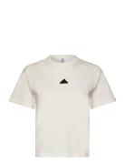 W Z.n.e. Tee Sport T-shirts & Tops Short-sleeved Beige Adidas Sportswear