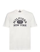 Monotype Collegiate Tee Tops T-Kortærmet Skjorte White Tommy Hilfiger