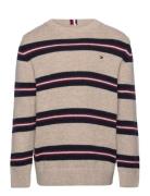 Striped Sweater Tops Knitwear Pullovers Multi/patterned Tommy Hilfiger