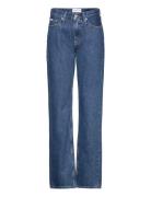 Low Rise Straight Bottoms Jeans Straight-regular Blue Calvin Klein Jeans