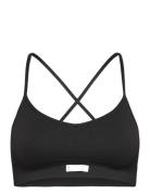 Studio Seamless Ribbed Strap Bra Sport Bras & Tops Sports Bras - All Black Björn Borg