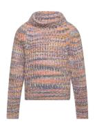 Sweater Heavyknit Polo Spacedy Tops Knitwear Pullovers Multi/patterned Lindex