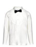 Top Tuxedo Tops Shirts Long-sleeved Shirts White Lindex