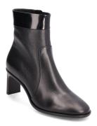 Curved Stil Ankle Boot 55 Shoes Boots Ankle Boots Ankle Boots With Heel Black Calvin Klein