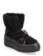 Tommy Teddy Snowboot Shoes Boots Ankle Boots Ankle Boots Flat Heel Black Tommy Hilfiger