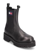 Tjw Urban Chelsea Shoes Boots Ankle Boots Ankle Boots Flat Heel Black Tommy Hilfiger