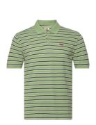 Levis Hm Polo Hopscotch Stripe Tops Polos Short-sleeved Green LEVI´S Men