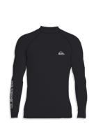 Everyday Upf50 Ls Youth Tops T-shirts Long-sleeved T-Skjorte Black Quiksilver