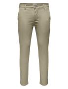 Onsmark Pete Life Slm Chin 0013 Pnt Noos Bottoms Trousers Chinos Cream ONLY & SONS