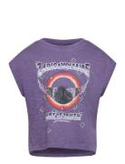 Short Sleeves Tee-Shirt Tops T-Kortærmet Skjorte Purple Zadig & Voltaire Kids