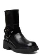 Booties - Flat Shoes Boots Ankle Boots Ankle Boots Flat Heel Black ANGULUS