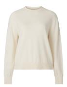 Freya Cotton/Cashmere Sweater Tops Knitwear Jumpers White Lexington Clothing