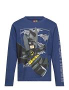 Lwtaylor 604 - T-Shirt L/S Tops T-shirts Long-sleeved T-Skjorte Blue LEGO Kidswear