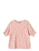 T-Shirt S/S Norma Tops T-Kortærmet Skjorte Pink Wheat