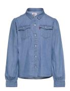 Lvg Full Slv Western Denim Shi / Lvg Full Slv Western Denim Tops Shirts Long-sleeved Shirts Blue Levi's