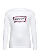 Levi's® Glow Effect Batwing Long Sleeve Tee Tops T-shirts Long-sleeved T-Skjorte White Levi's