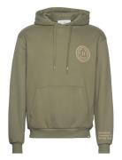 Donovan Hoodie Tops Sweatshirts & Hoodies Hoodies Green Les Deux