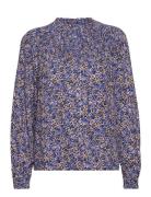 Pznorma Ls Blouse Tops Blouses Long-sleeved Navy Pulz Jeans