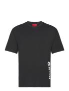 T-Shirt Rn Relaxed Designers T-Kortærmet Skjorte Black HUGO