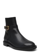Ankle Boots With Elastic Panel And Buckle Shoes Boots Ankle Boots Ankle Boots Flat Heel Black Mango