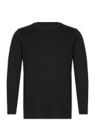 Men's O-Neck L/S T-Shirt, Cotton/Stretch Tops T-Langærmet Skjorte Black NORVIG