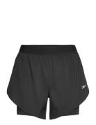 Running 2 In 1 Short Sport Shorts Sport Shorts Black Reebok Performance