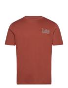 Essential Ss Tee Tops T-Kortærmet Skjorte Red Lee Jeans