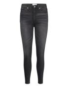 High Rise Super Skinny Ankle Bottoms Jeans Skinny Black Calvin Klein Jeans