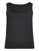 Carea S/L 2-Ways Fit Top Jrs Tops T-shirts & Tops Sleeveless Black ONLY Carmakoma