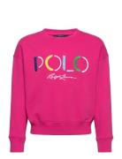 Logo Terry Sweatshirt Tops Sweatshirts & Hoodies Sweatshirts Pink Ralph Lauren Kids