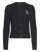 Cable-Knit Cotton Cardigan Tops Knitwear Cardigans Black Lauren Ralph Lauren