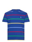 Classic Fit Striped Jersey T-Shirt Tops T-Kortærmet Skjorte Blue Polo Ralph Lauren
