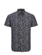 Jprblasummer Print Shirt S/S Ss24 Sn Tops Shirts Short-sleeved Blue Jack & J S