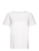 T-Shirt With Pleats Tops T-shirts & Tops Short-sleeved White Coster Copenhagen