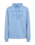 Sc-Banu Tops Sweatshirts & Hoodies Sweatshirts Blue Soyaconcept