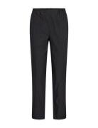 Sc-Agnete Bottoms Trousers Straight Leg Black Soyaconcept