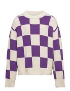 Gertina Tops Knitwear Pullovers Purple Molo