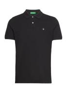 Short Sleeves T-Shirt Tops Polos Short-sleeved Black United Colors Of Benetton