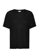 Parry - Soft Wool Tops T-shirts & Tops Short-sleeved Black Day Birger Et Mikkelsen