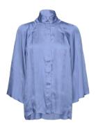 Jules - Modern Drape Rd Tops Shirts Long-sleeved Blue Day Birger Et Mikkelsen