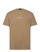 Classic Fit Logo Jersey T-Shirt Tops T-Kortærmet Skjorte Beige Polo Ralph Lauren