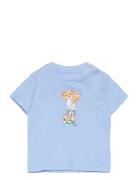 Polo Bear Cotton Jersey Tee Tops T-Kortærmet Skjorte Blue Ralph Lauren Baby