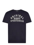 Original Graphic Ss T-Shirt Tops T-Kortærmet Skjorte Navy GANT