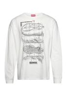 T-Boxt-Ls-N5 T-Shirt Tops Sweatshirts & Hoodies Sweatshirts White Diesel