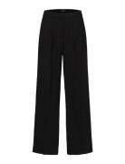 Slftinni Mw Wide Pant N Noos Bottoms Trousers Suitpants Black Selected Femme